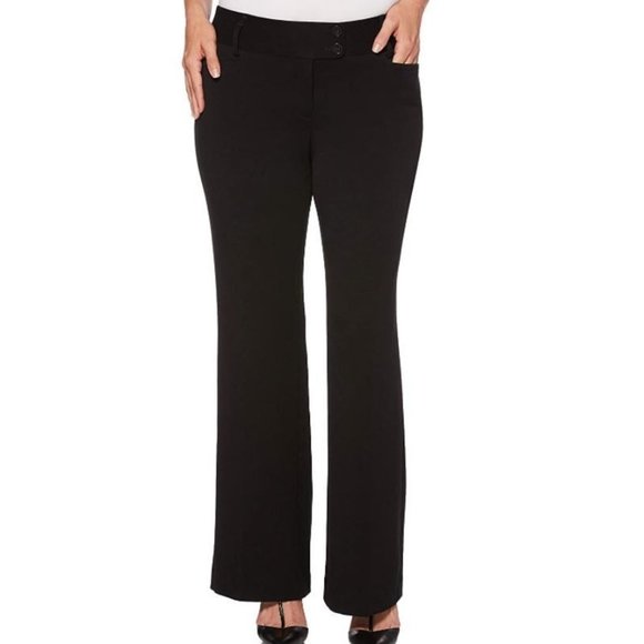 Rafaella Women's Curvy-fit Gabardine Bootcut Pant Size 6 Tapered Boot - Picture 1 of 7